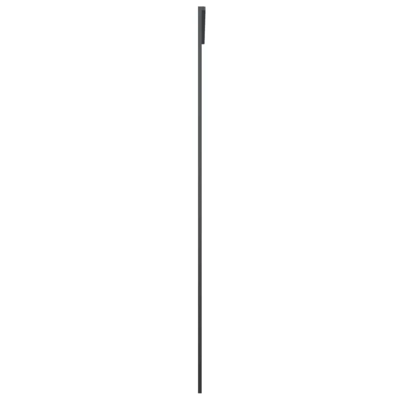 Stumdomos durys, juodos, 102,5x205cm, aliuminis ir ESG stiklas