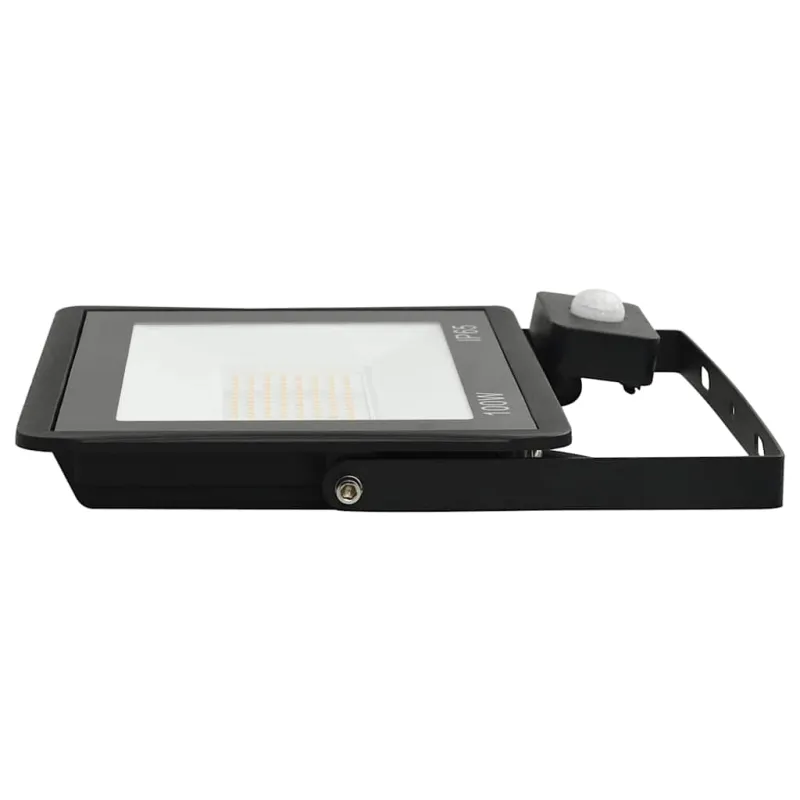 LED prožektorius su jutikliu, šaltos baltos spalvos, 100W