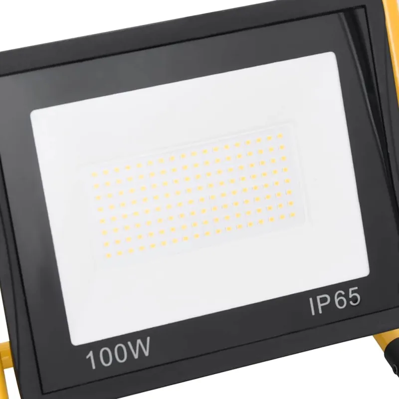 LED prožektorius su rankena, šiltos baltos spalvos, 100W