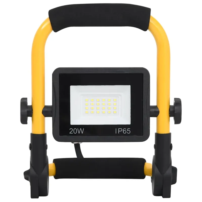 LED prožektorius su rankena, šaltos baltos spalvos, 20W