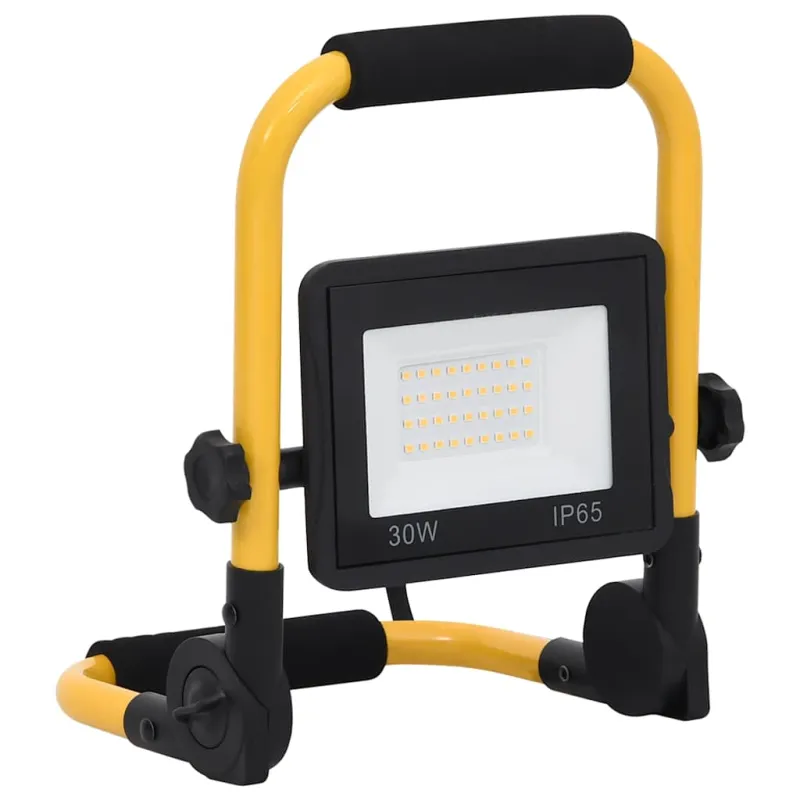 LED prožektorius su rankena, šaltos baltos spalvos, 30W
