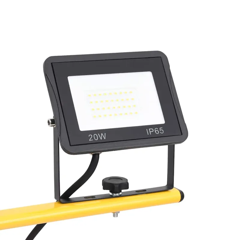 LED prožektorius su trikoju, šiltos baltos spalvos, 2x20W