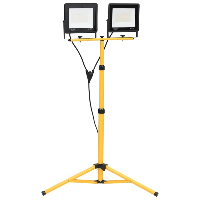 LED prožektorius su trikoju, šiltos baltos spalvos, 2x100W