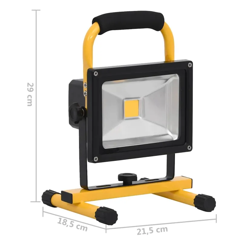 Įkraunamas LED šviestuvas su rankena, šaltas baltas, 30W