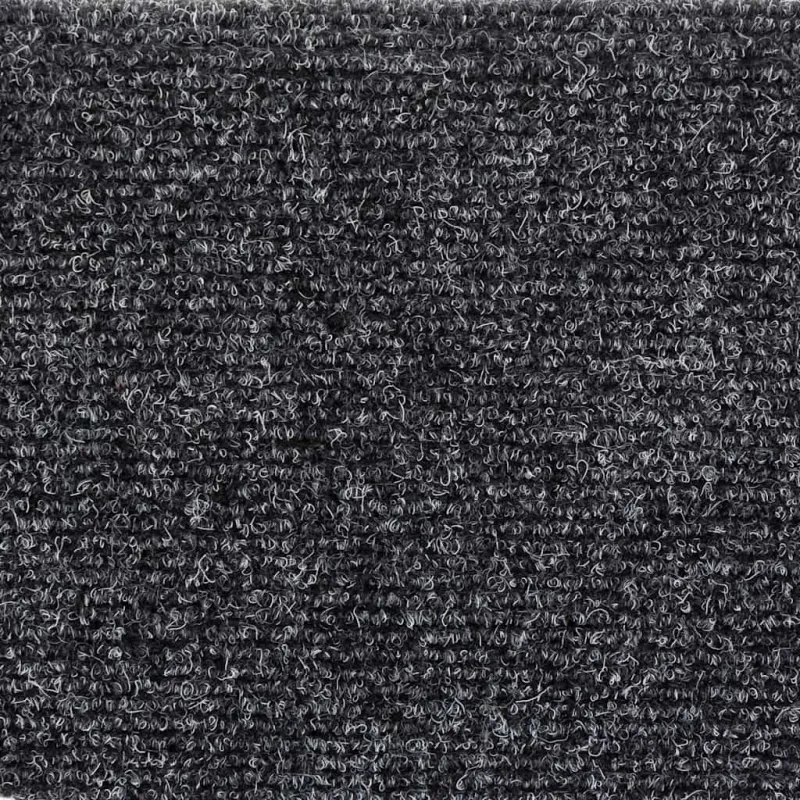 Laiptų kilimėliai, lipnūs, 5 vnt., 56x17x3 cm, tamsiai pilki, pusapvaliai