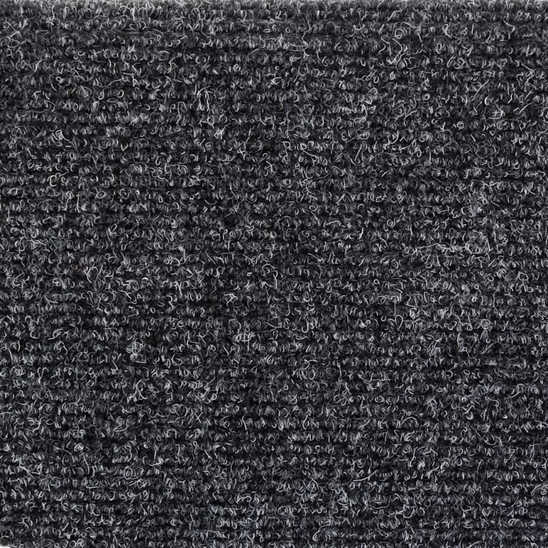 Laiptų kilimėliai, lipnūs, 10 vnt., 56x17x3 cm, tamsiai pilki, pusapvaliai