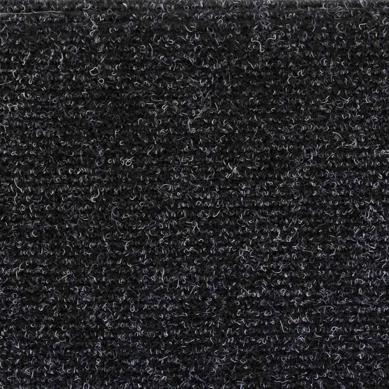 Laiptų kilimėliai, lipnūs, 5 vnt., juodi, pusapvaliai, 56x17x3 cm