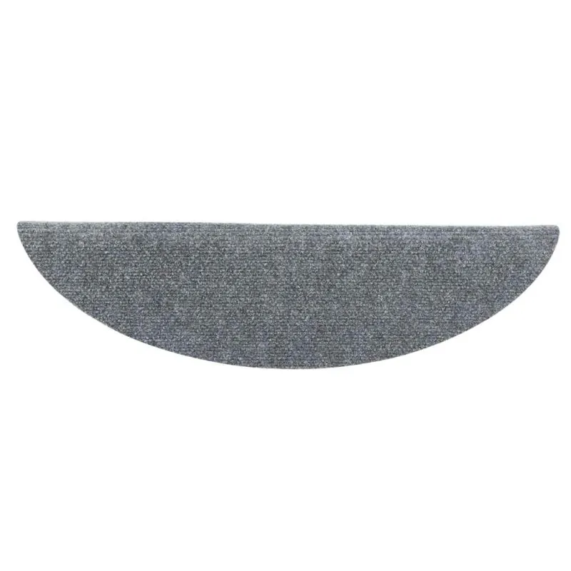 Lipnūs laiptų kilimėliai, 10vnt., šviesiai pilki, 56x17x3cm