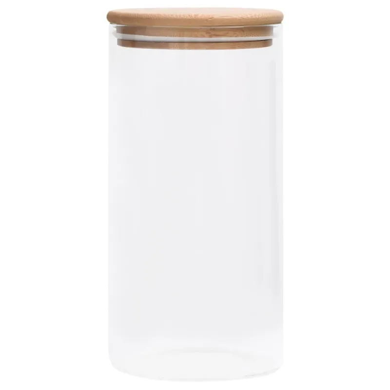 Stikliniai indai su kamštiniais dangteliais, 4vnt., 1200ml
