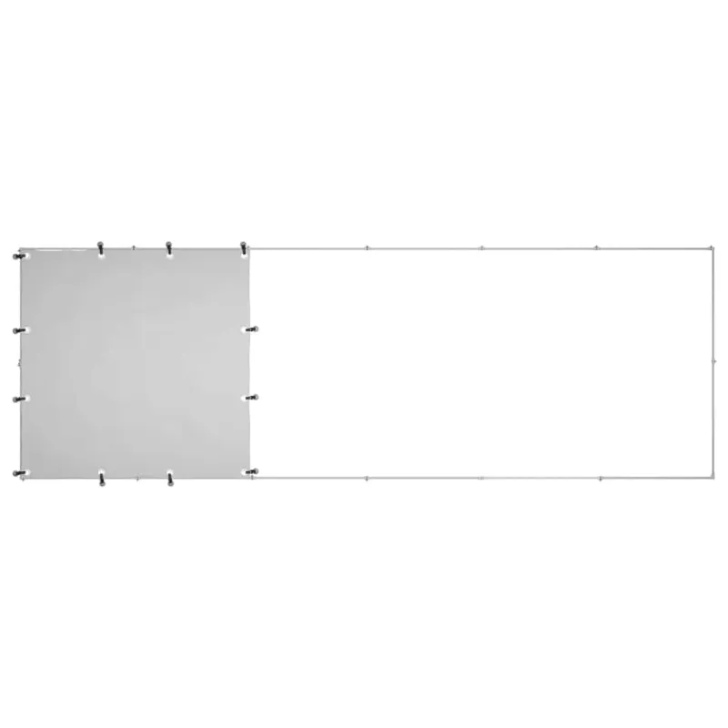 Voljeras šunims, sidabrinės spalvos, 330x110x110cm, plienas