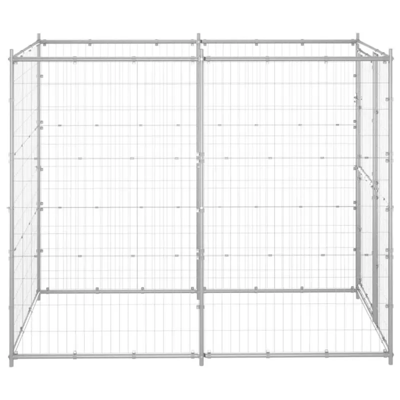 Lauko voljeras šunims, 110x220x180cm, galvanizuotas plienas