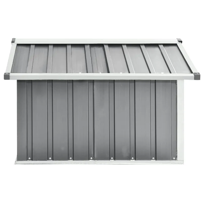 Sodo roboto vejapjovės garažas, pilkas, 92x97x63cm, plienas