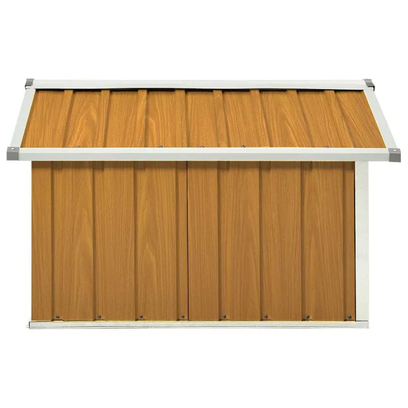 Sodo roboto vejapjovės garažas, rudas, 92x97x63cm, plienas