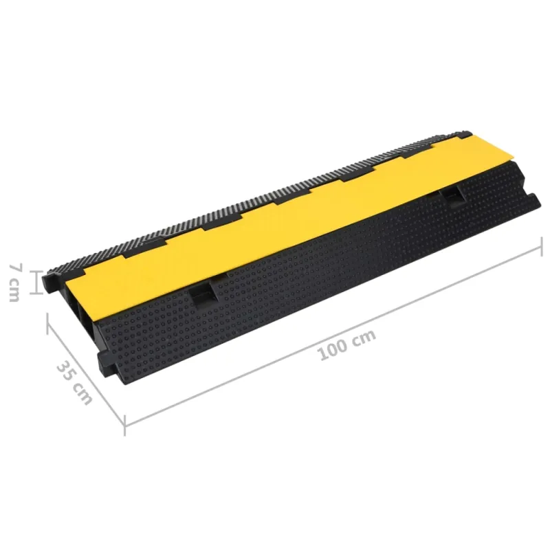 Kabelių apsaugos su 2 kanalais, 2vnt., 100cm, guma