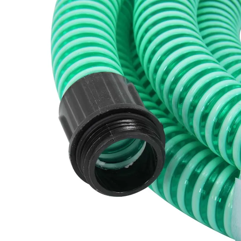 Siurbimo žarna su žalvarinėmis jungtimis, žalia, 1,1", 3m, PVC