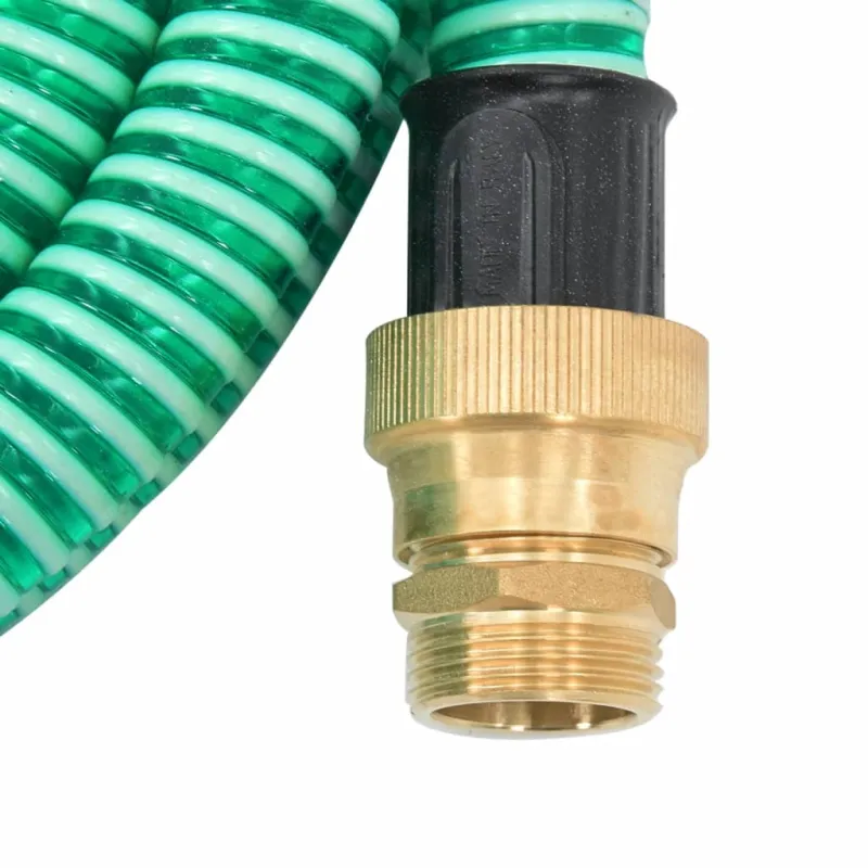 Siurbimo žarna su žalvarinėmis jungtimis, žalia, 1,1", 3m, PVC