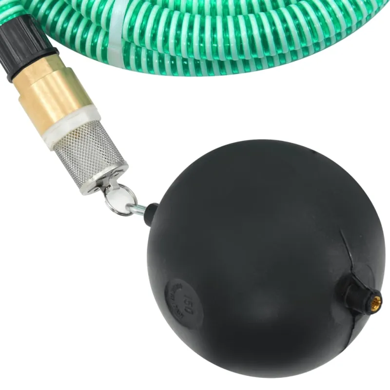 Siurbimo žarna su žalvarinėmis jungtimis, žalia, 1,1", 3m, PVC