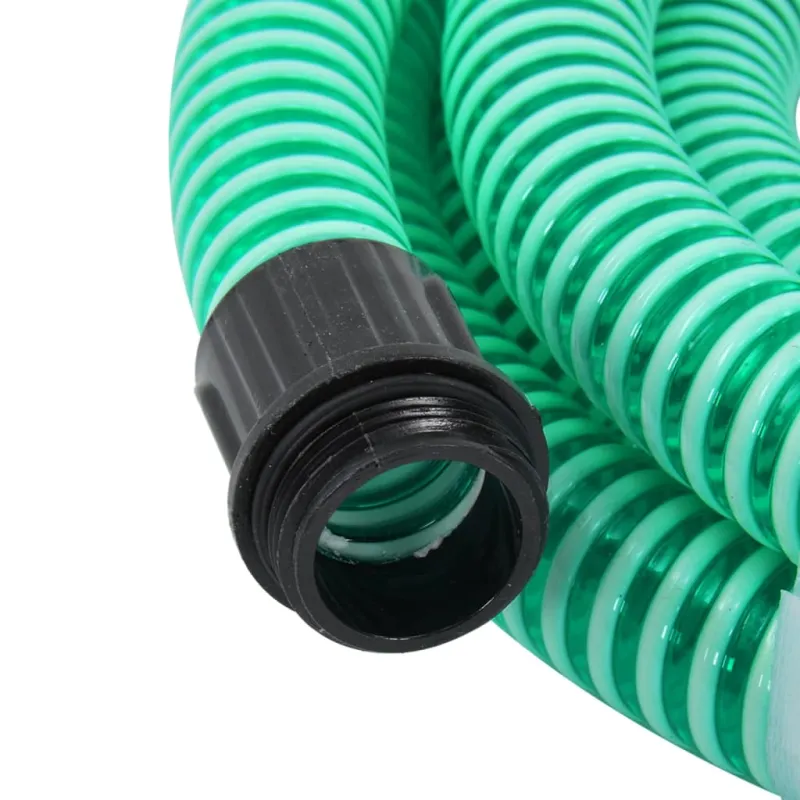 Siurbimo žarna su žalvarinėmis jungtimis, žalia, 1,1", 4m, PVC