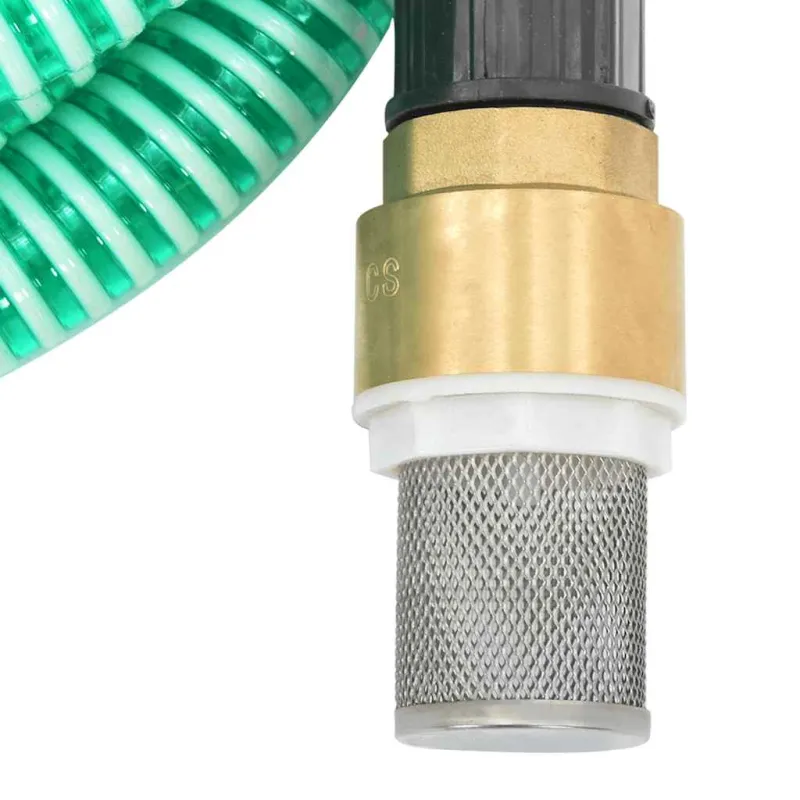 Siurbimo žarna su žalvarinėmis jungtimis, žalia, 1,1", 20m, PVC
