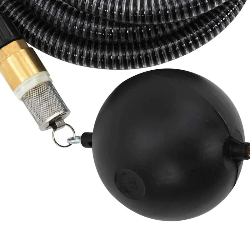 Siurbimo žarna su žalvarinėmis jungtimis, juoda, 1,1", 10m, PVC
