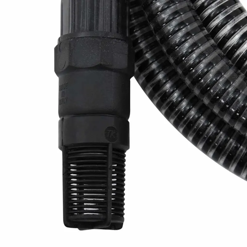 Siurbimo žarna su PVC jungtimis, juodos spalvos, 1", 4m, PVC