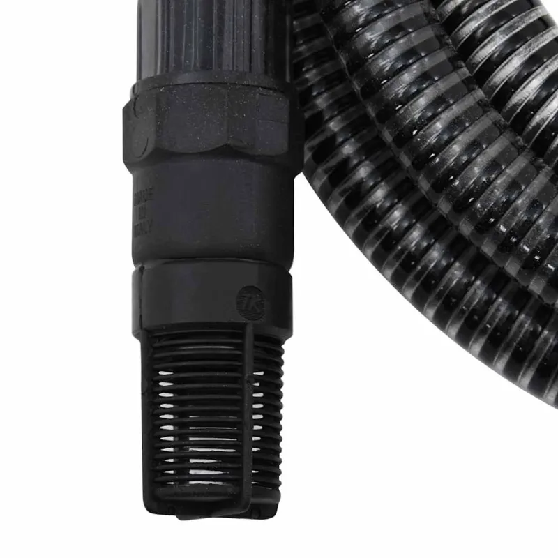 Siurbimo žarna su PVC jungtimis, juodos spalvos, 1", 10m, PVC