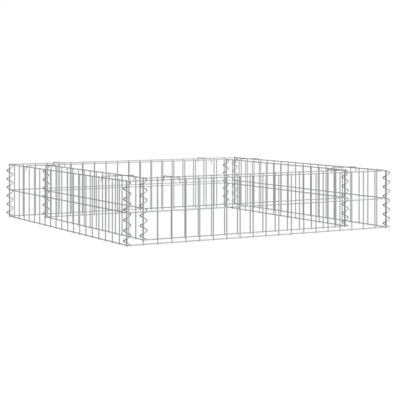 Aukštas gabiono lovelis, 100x100x20cm, galvanizuotas plienas