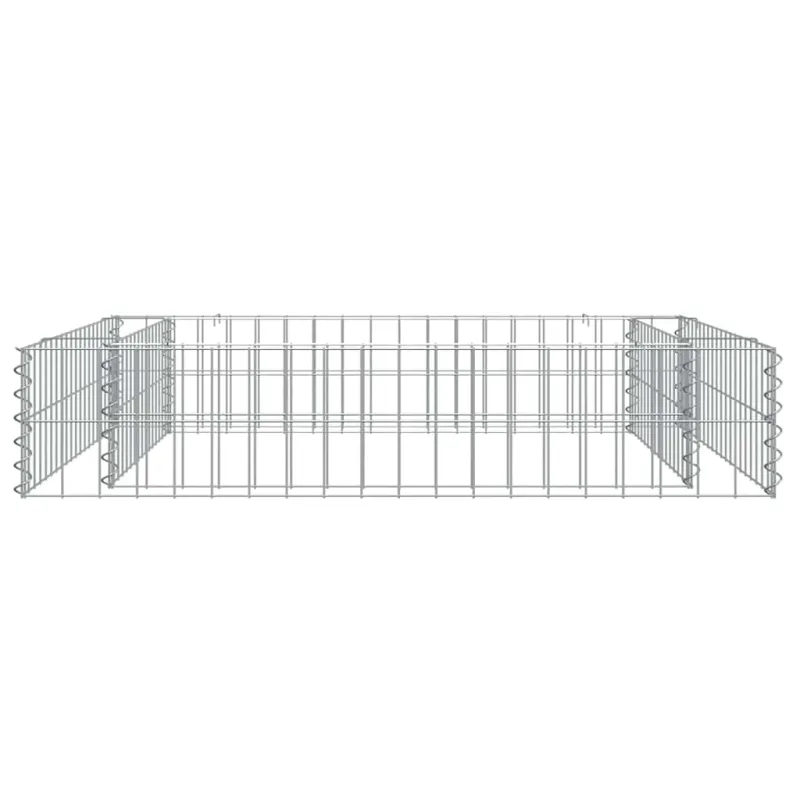 Aukštas gabiono lovelis, 100x100x20cm, galvanizuotas plienas