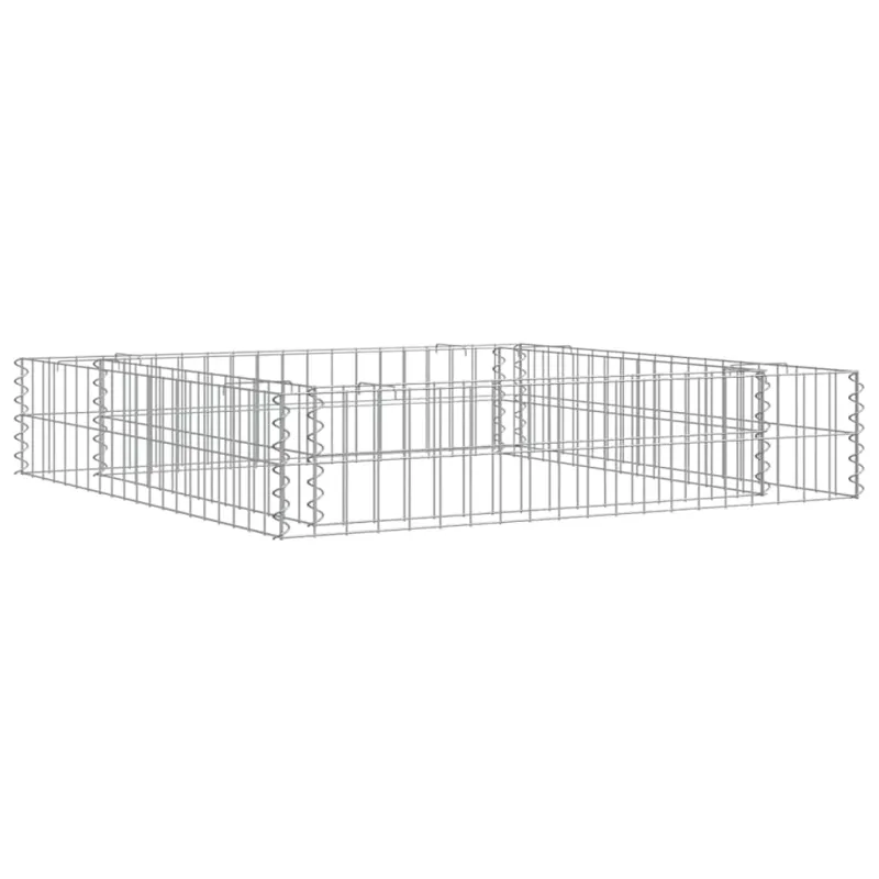 Aukštas gabiono lovelis, 100x100x20cm, galvanizuotas plienas