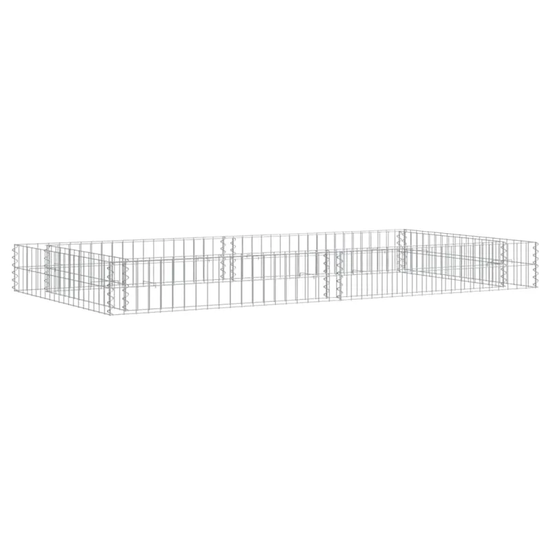Aukštas gabiono lovelis, 200x100x20cm, galvanizuotas plienas