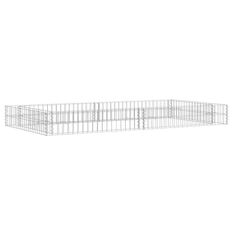 Aukštas gabiono lovelis, 200x100x20cm, galvanizuotas plienas