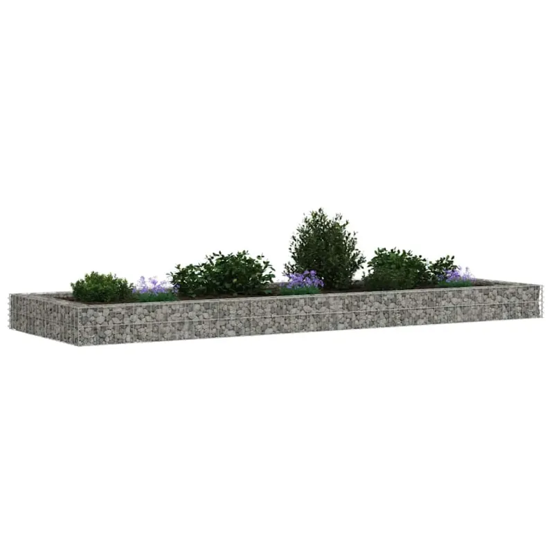 Aukštas gabiono lovelis, 300x100x20cm, galvanizuotas plienas