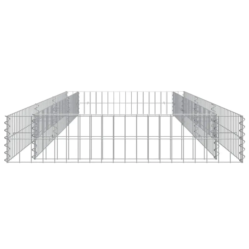 Aukštas gabiono lovelis, 300x100x20cm, galvanizuotas plienas