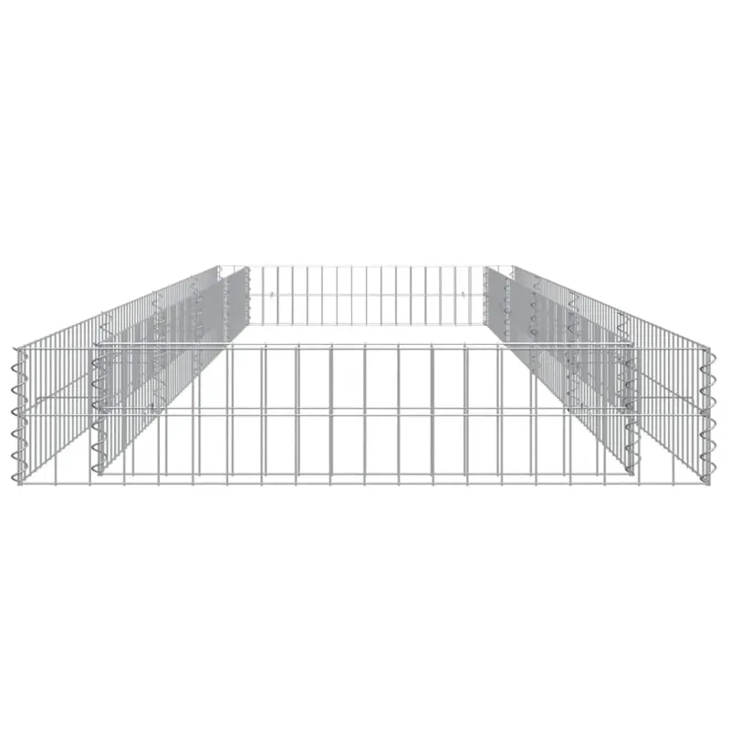Aukštas gabiono lovelis, 400x100x20cm, galvanizuotas plienas