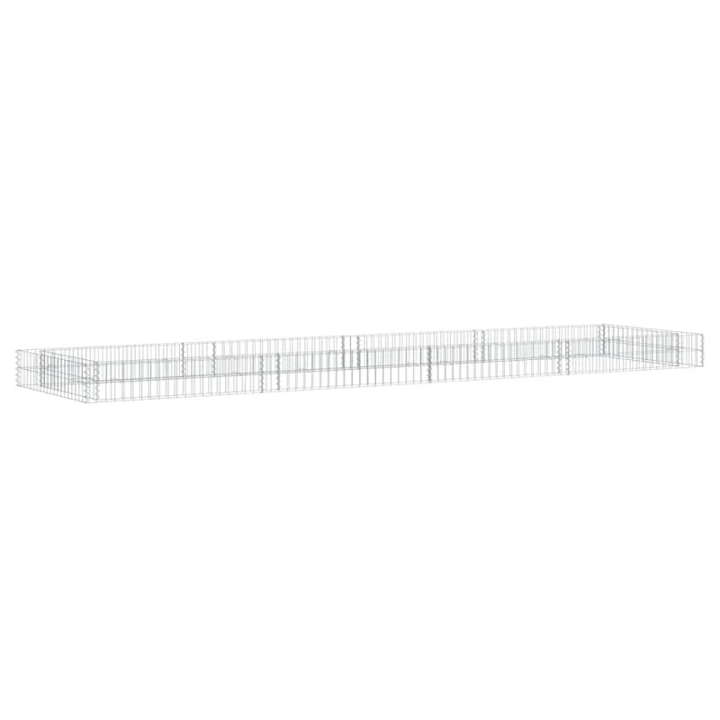 Aukštas gabiono lovelis, 400x100x20cm, galvanizuotas plienas