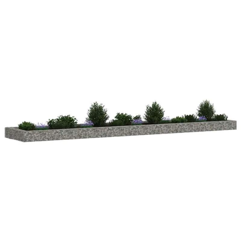 Aukštas gabiono lovelis, 500x100x20cm, galvanizuotas plienas