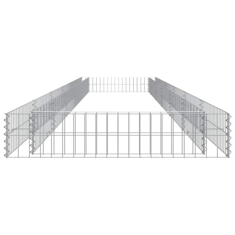 Aukštas gabiono lovelis, 600x100x20cm, galvanizuotas plienas