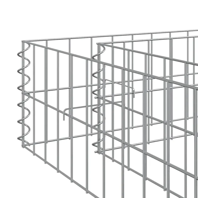 Aukštas gabiono lovelis, 600x100x20cm, galvanizuotas plienas