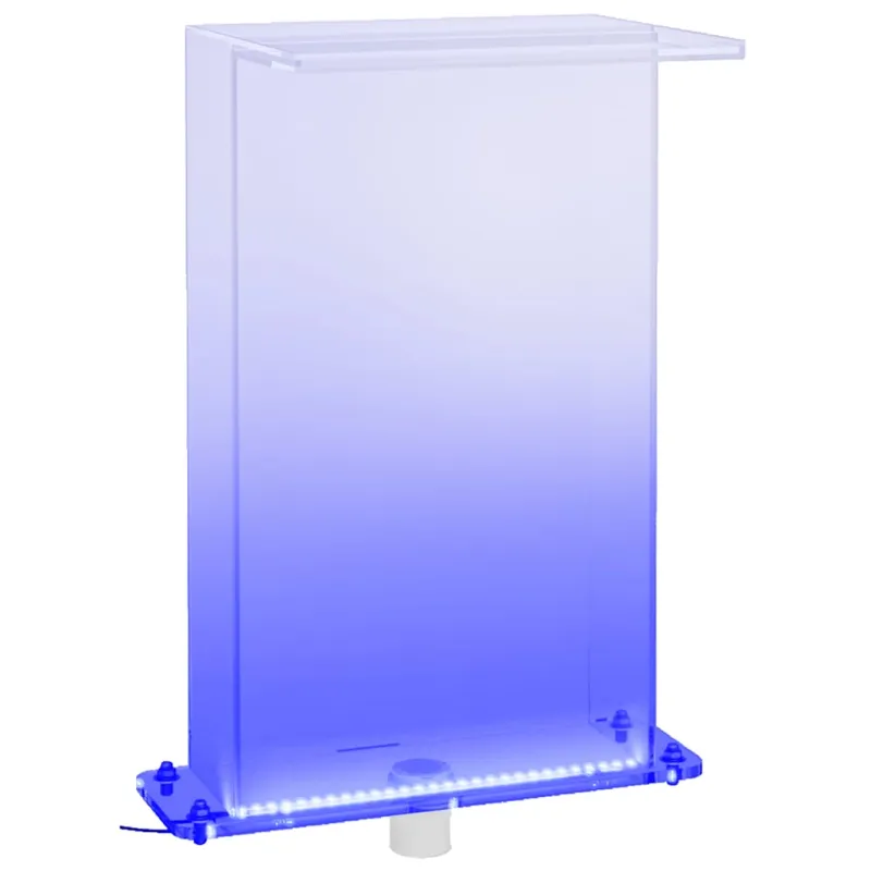 Baseino fontanas su įvairių spalvų LED, 51cm, akrilas