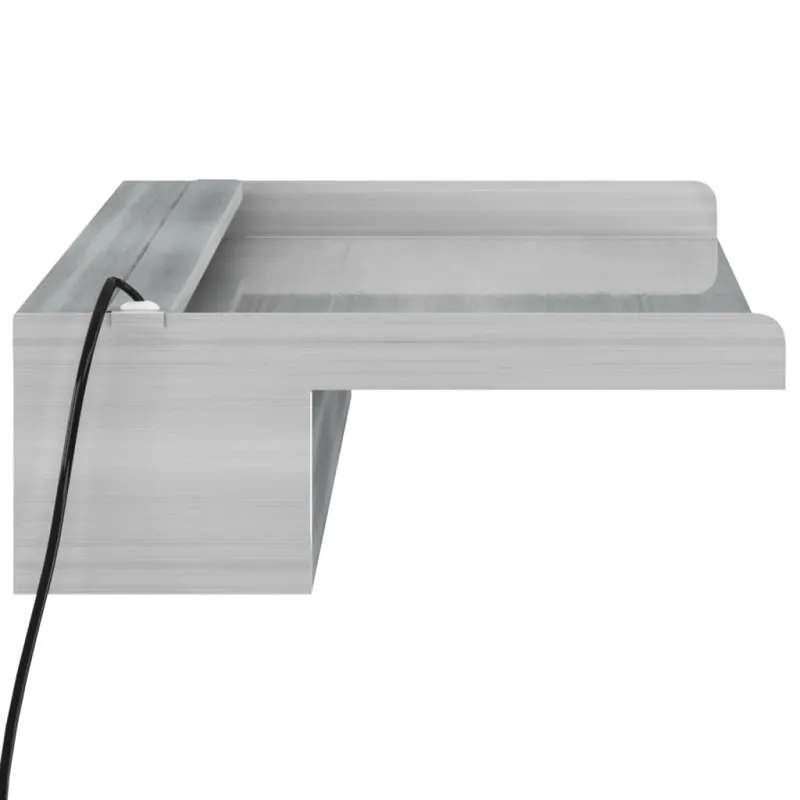 Krioklys su įvairių spalvų LED lemputėmis, 60cm, plienas