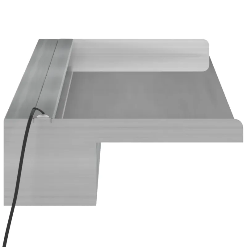 Krioklys su įvairių spalvų LED lemputėmis, 108cm, plienas
