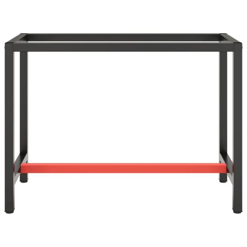 Darbastalio rėmas, juodas ir raudonas, 110x50x79cm, metalas