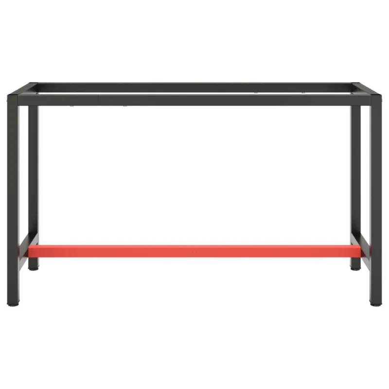 Darbastalio rėmas, juodas ir raudonas, 140x50x79cm, metalas