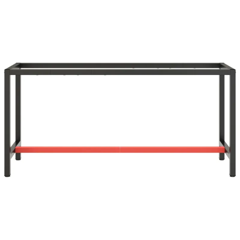 Darbastalio rėmas, juodas ir raudonas, 170x50x79cm, metalas