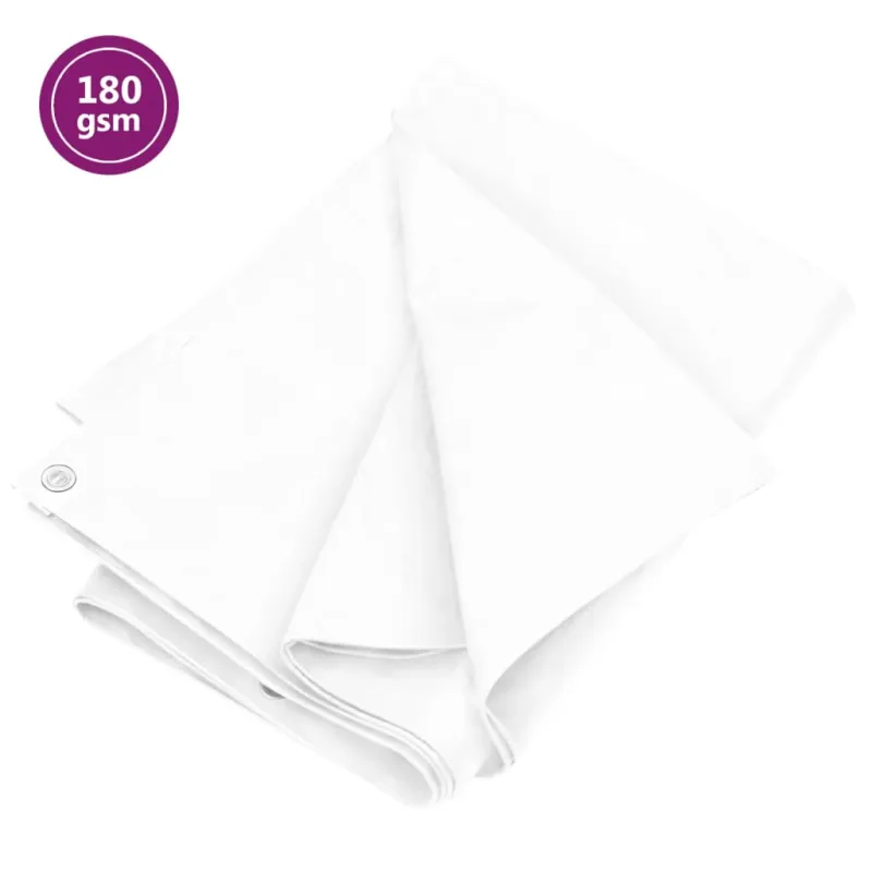 Tentas, baltos spalvos, 4x4m, 180g/m², HDPE