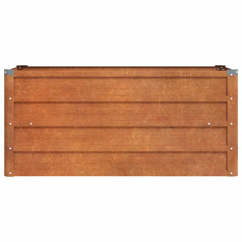 Aukštas sodo lovelis, rūdžių, 100x40x45cm, Corten plienas
