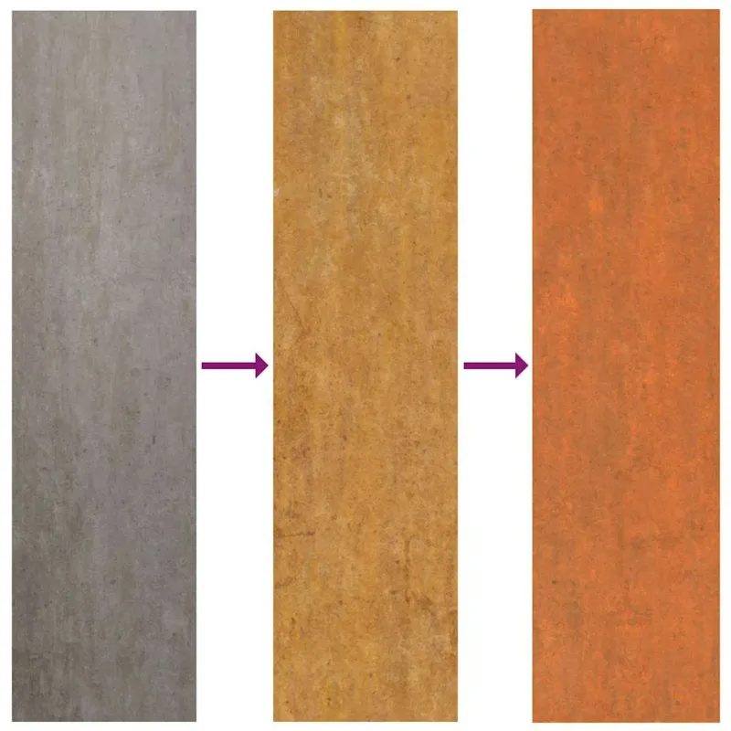 Aukštas sodo lovelis, rūdžių, 100x40x45cm, Corten plienas