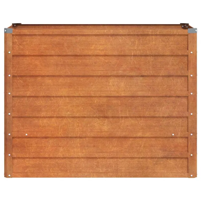 Aukštas sodo lovelis, rūdžių, 100x40x77cm, Corten plienas