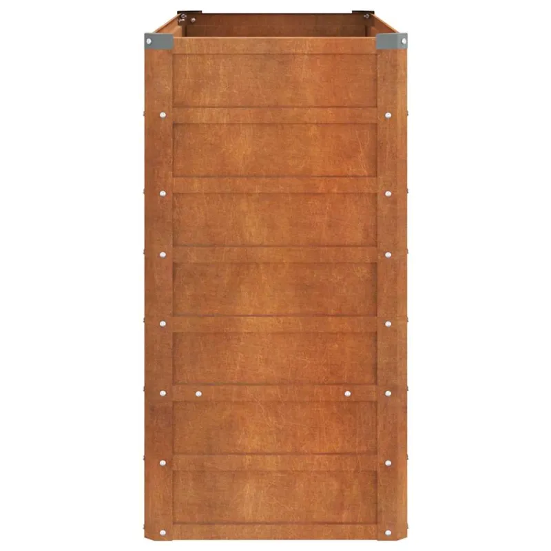Aukštas sodo lovelis, rūdžių, 100x40x77cm, Corten plienas