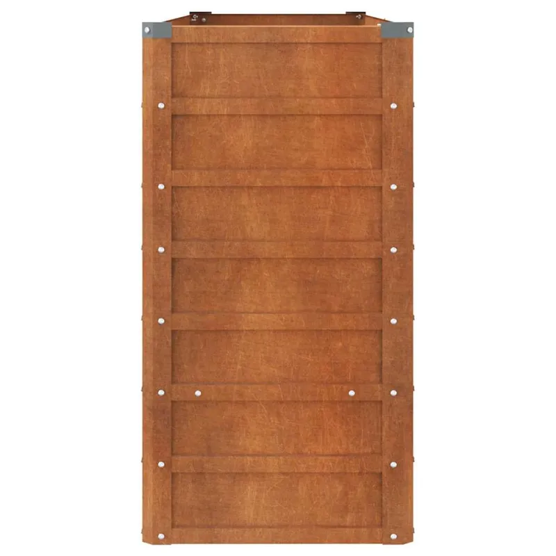 Aukštas sodo lovelis, rūdžių, 160x40x77cm, Corten plienas